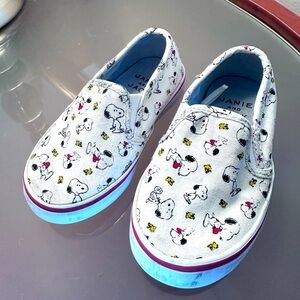 Janie And Jack Peanuts Snoopy Slip On Sneaker Unisex Size 7 Toddler Baby